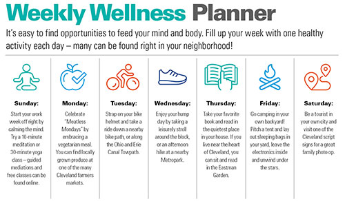 Weekly Wellness Planner | MetroHealth Be SimplyWell