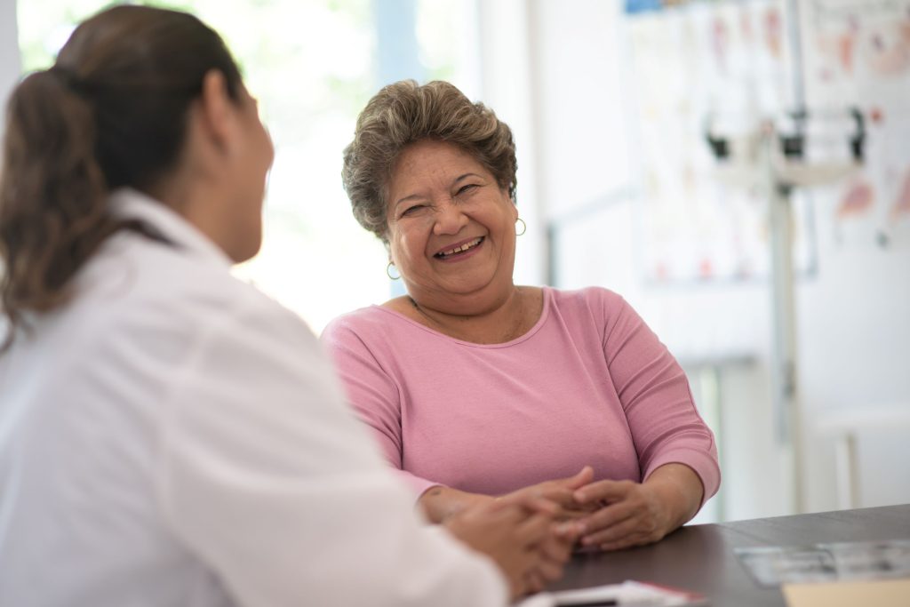 woman and doctor