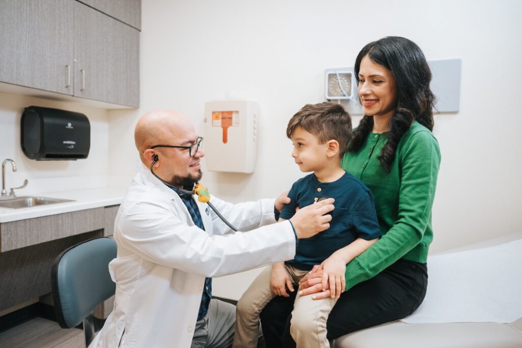 Jose Torres, MD with patients