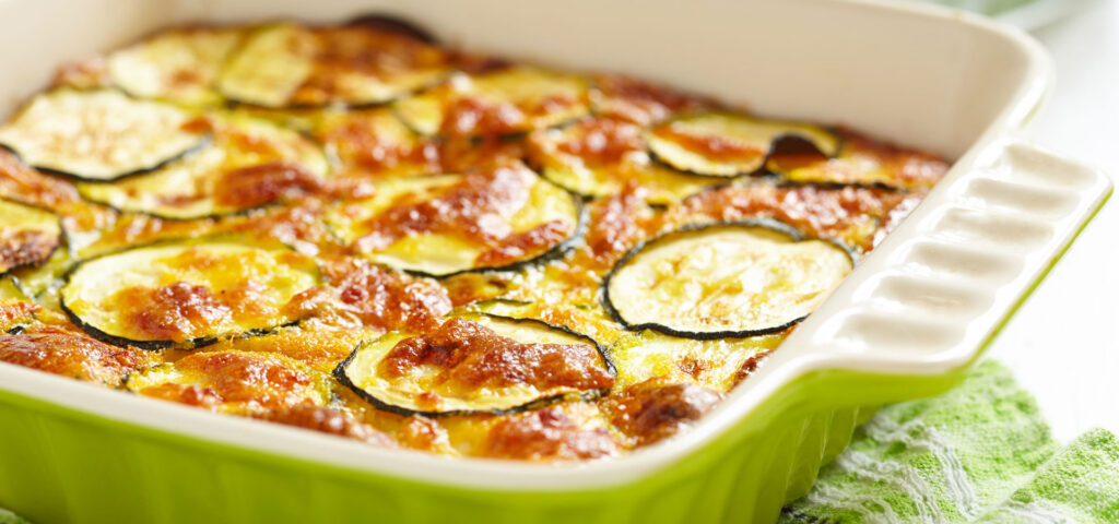 Cheesy zucchini bake
