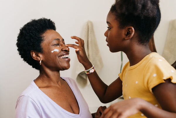 skin care - mother and child