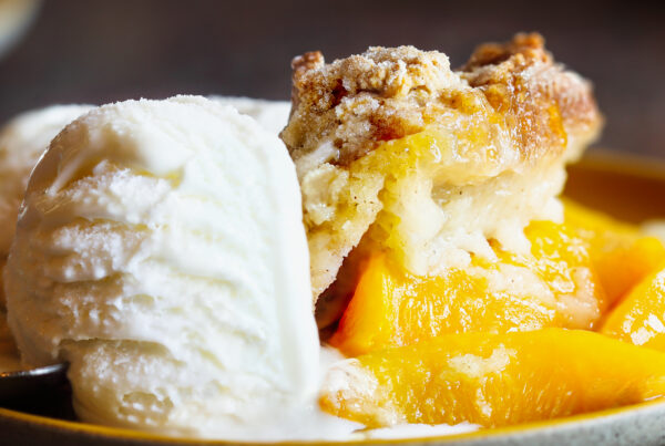 peach cobbler